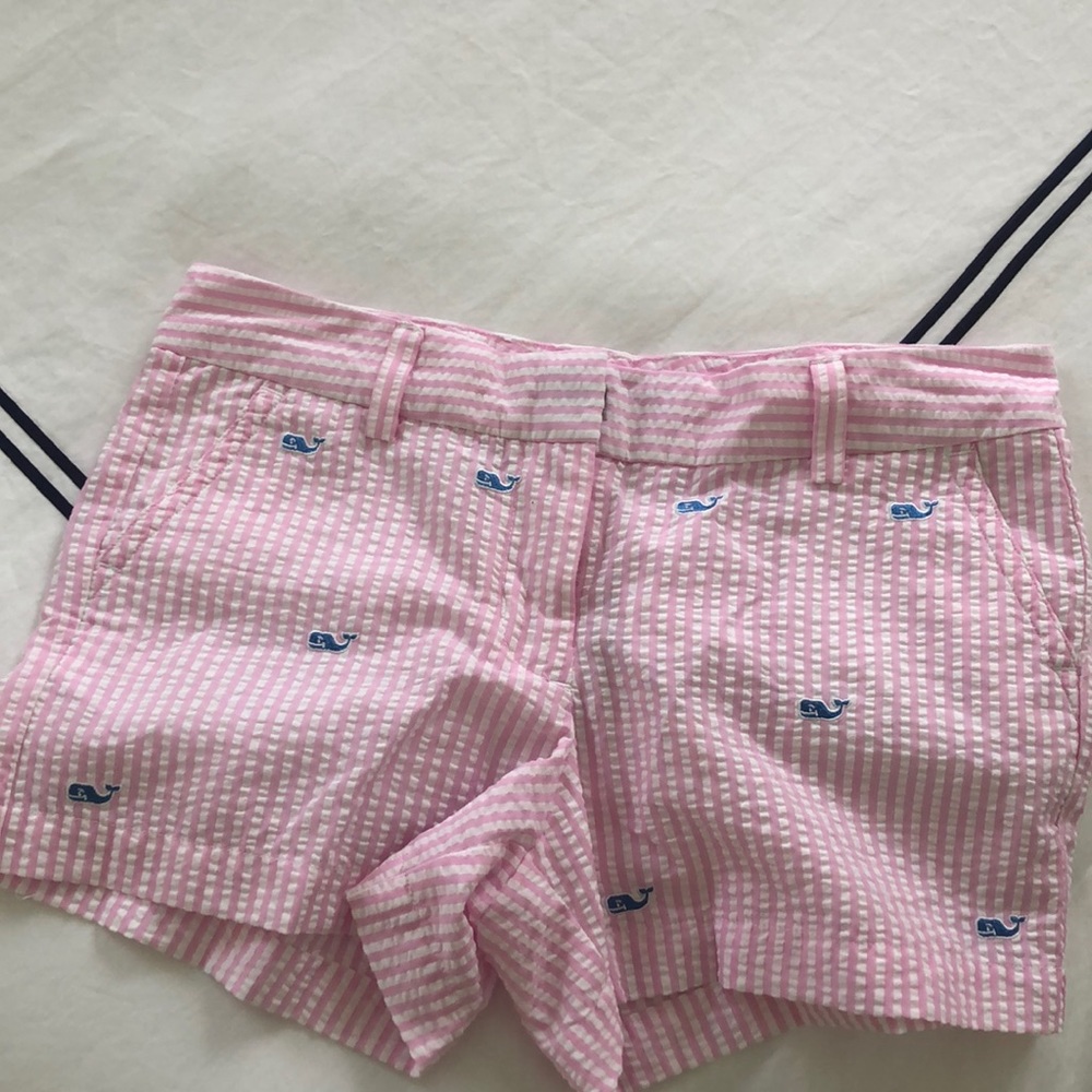 Seersucker vineyard vines shorts